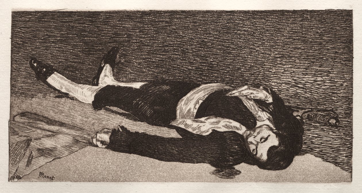 mrtvý toreador od Édouard Manet