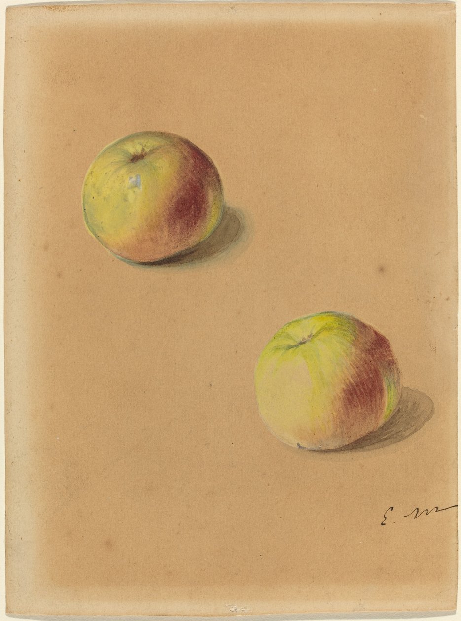 Dvě jablka od Édouard Manet