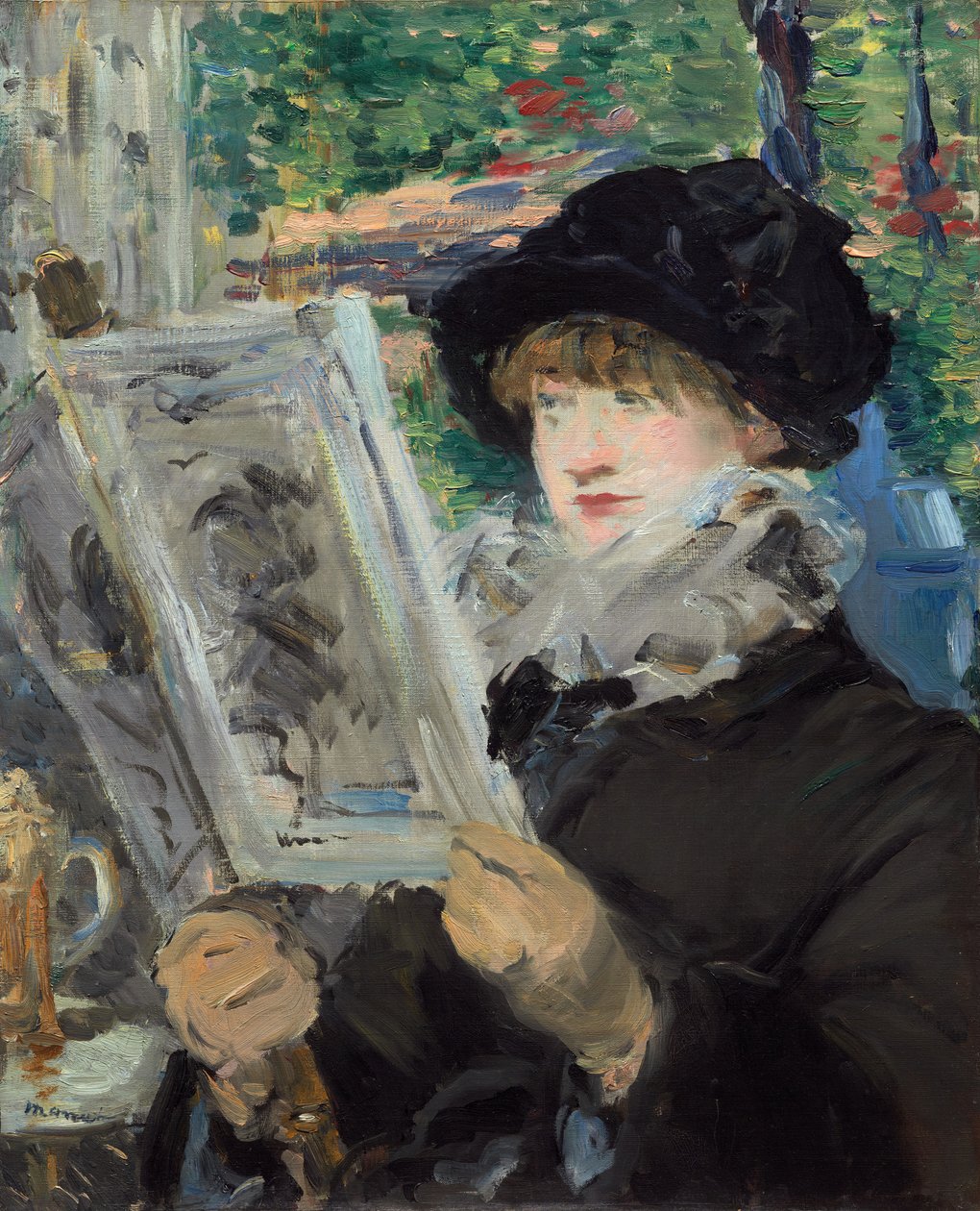 Žena čtení, 188081. od Édouard Manet