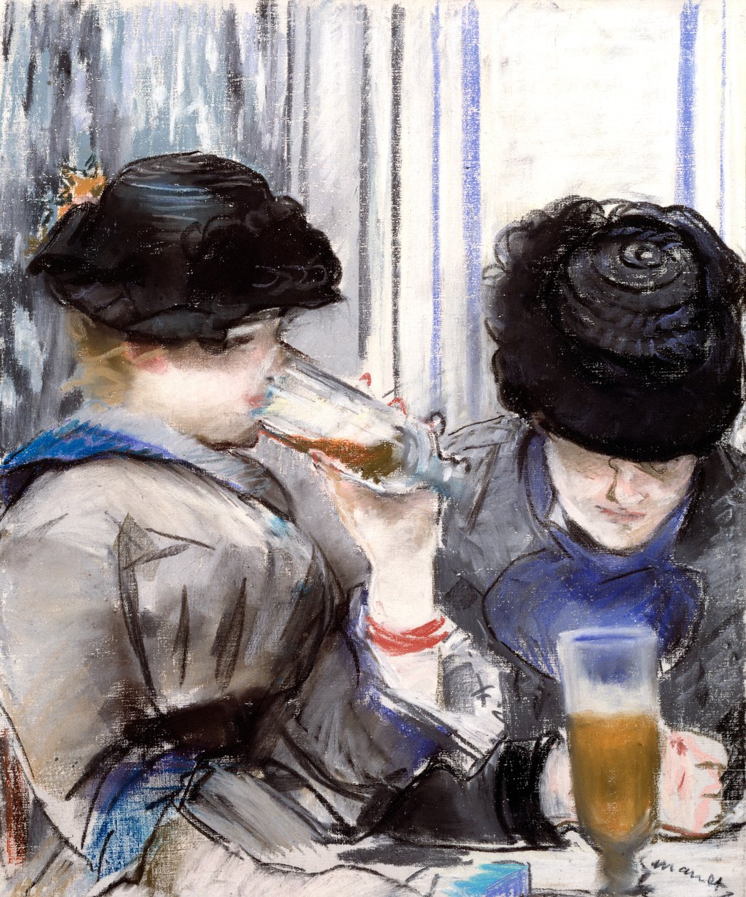 Ženy pijí pivo od Édouard Manet
