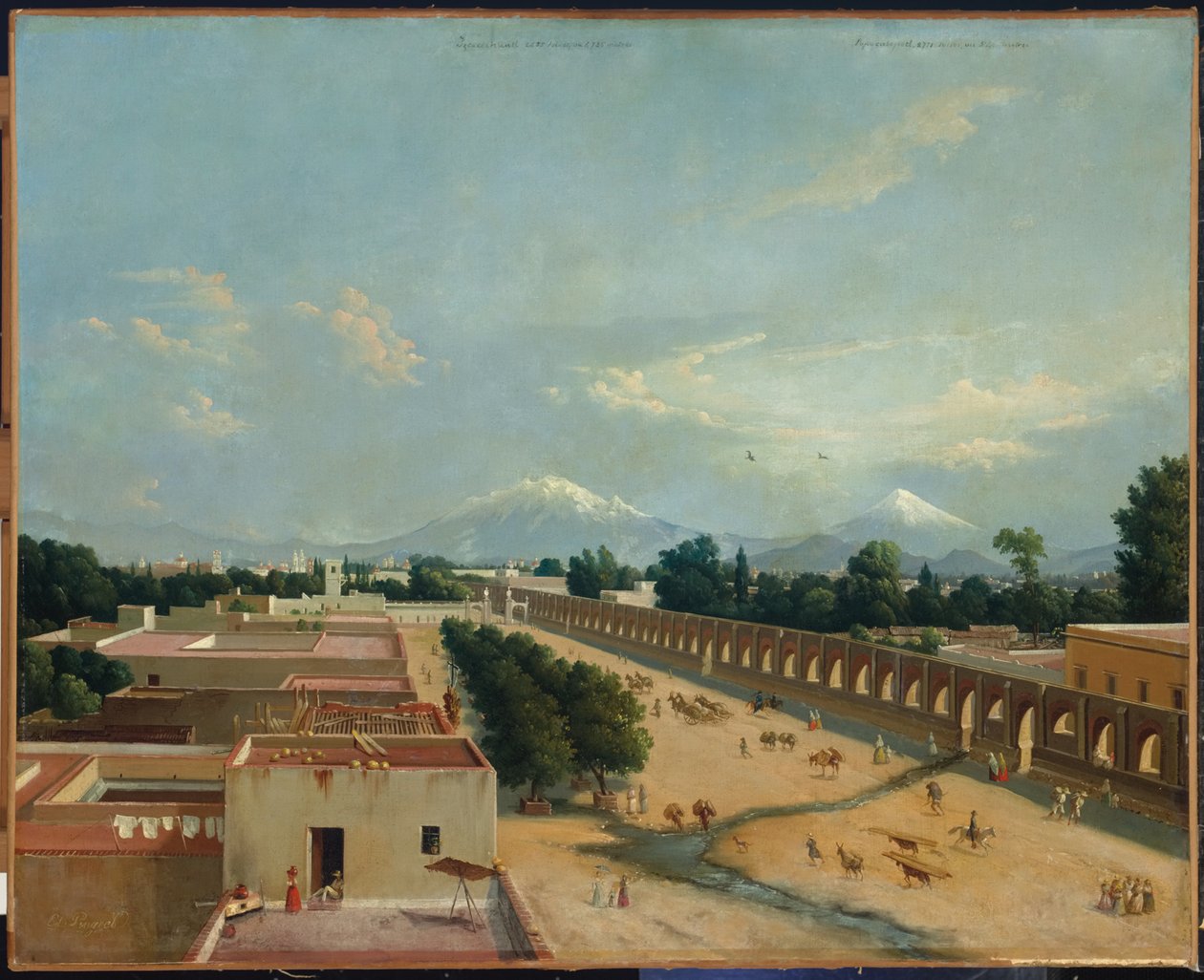 Akvadukt Chapultepec od Edouard Pingret