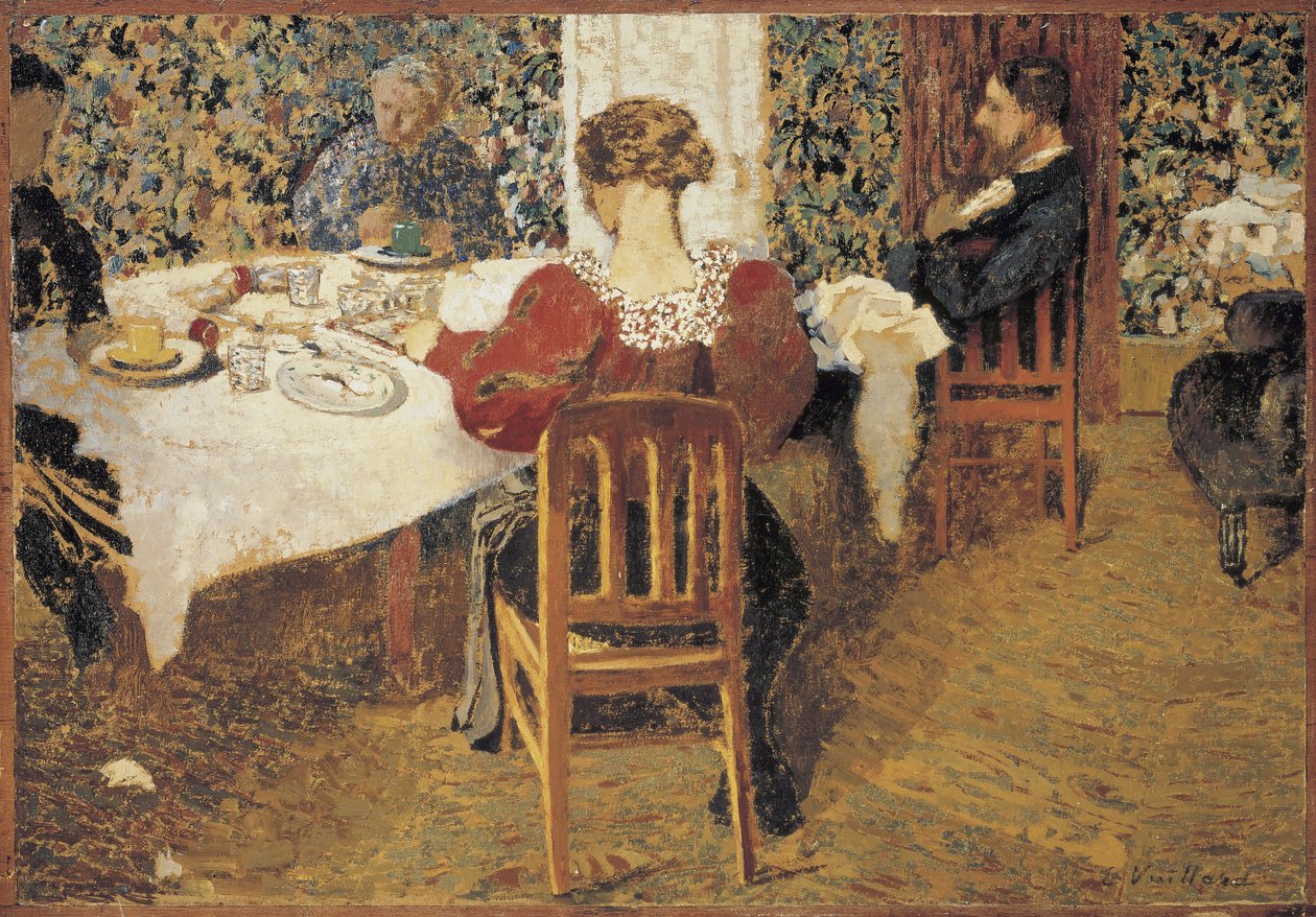 U stolu Le Dejeuner, 1892 od Edouard Vuillard