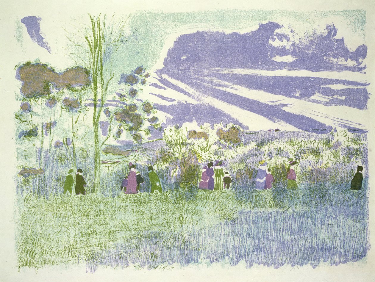 Přes pole, 189899 od Edouard Vuillard
