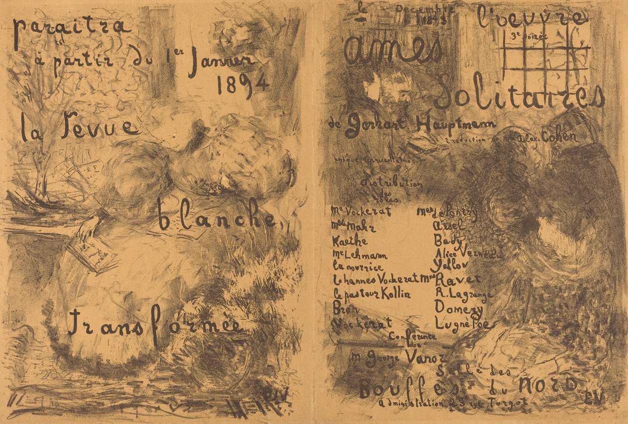 Osamělé duše, 1893. od Edouard Vuillard