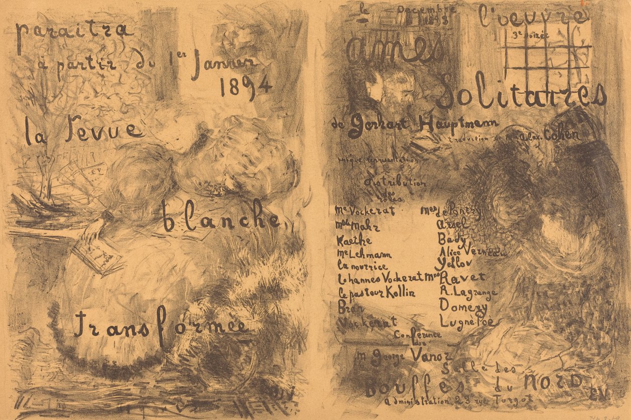 Osamělé duše, 1893. od Edouard Vuillard