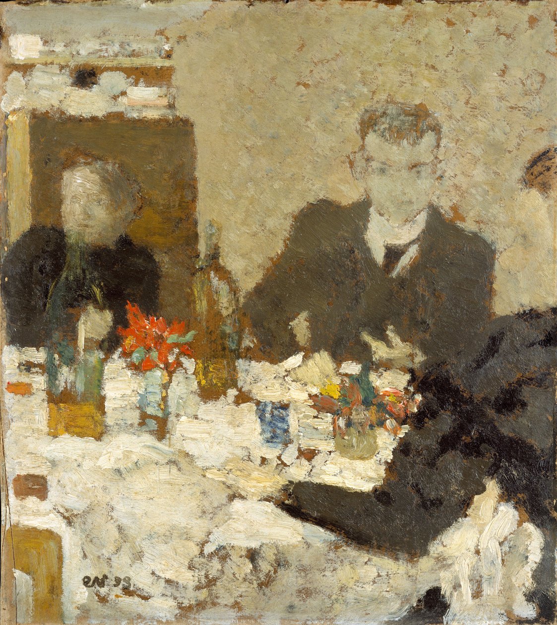 U stolu, 1893 (olej na kartonu) od Edouard Vuillard