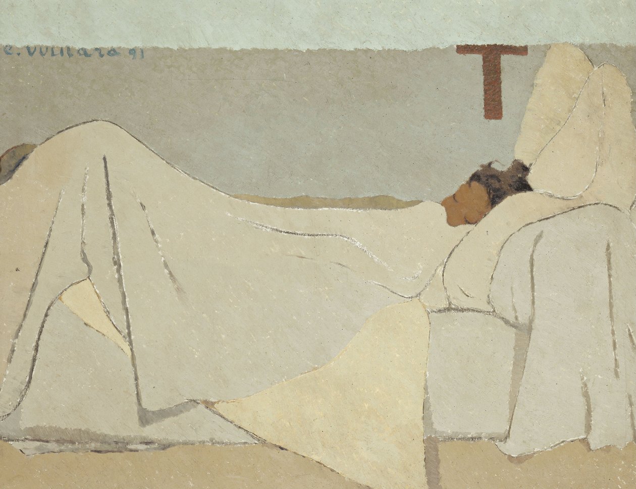 Au lit In Bed, 1891 od Edouard Vuillard