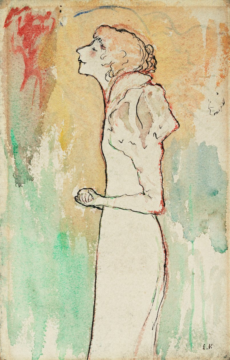 Zpěvák, kolem 1891-92 od Edouard Vuillard