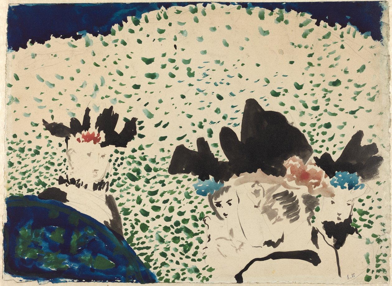 Čtyři dámy s ozdobnými klobouky, 18921893. od Edouard Vuillard