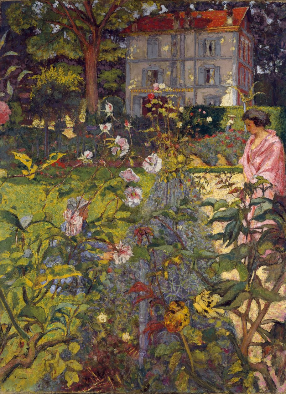 Garden at Vaucresson, 1920 (distemper na plátně) od Edouard Vuillard
