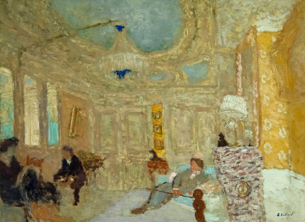 V čekárně od Edouard Vuillard