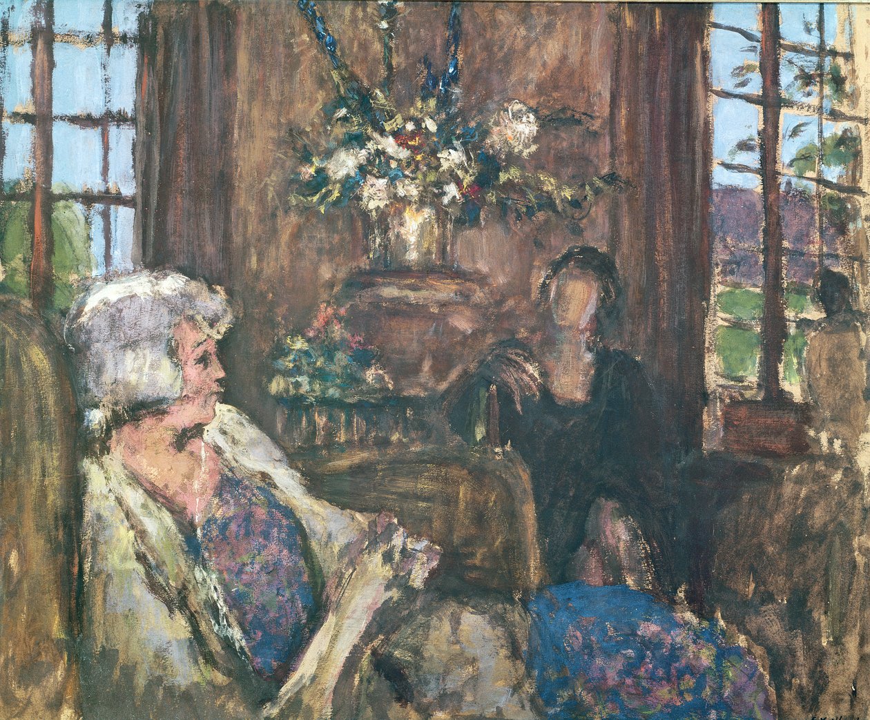 Interiér (kvaš) od Edouard Vuillard
