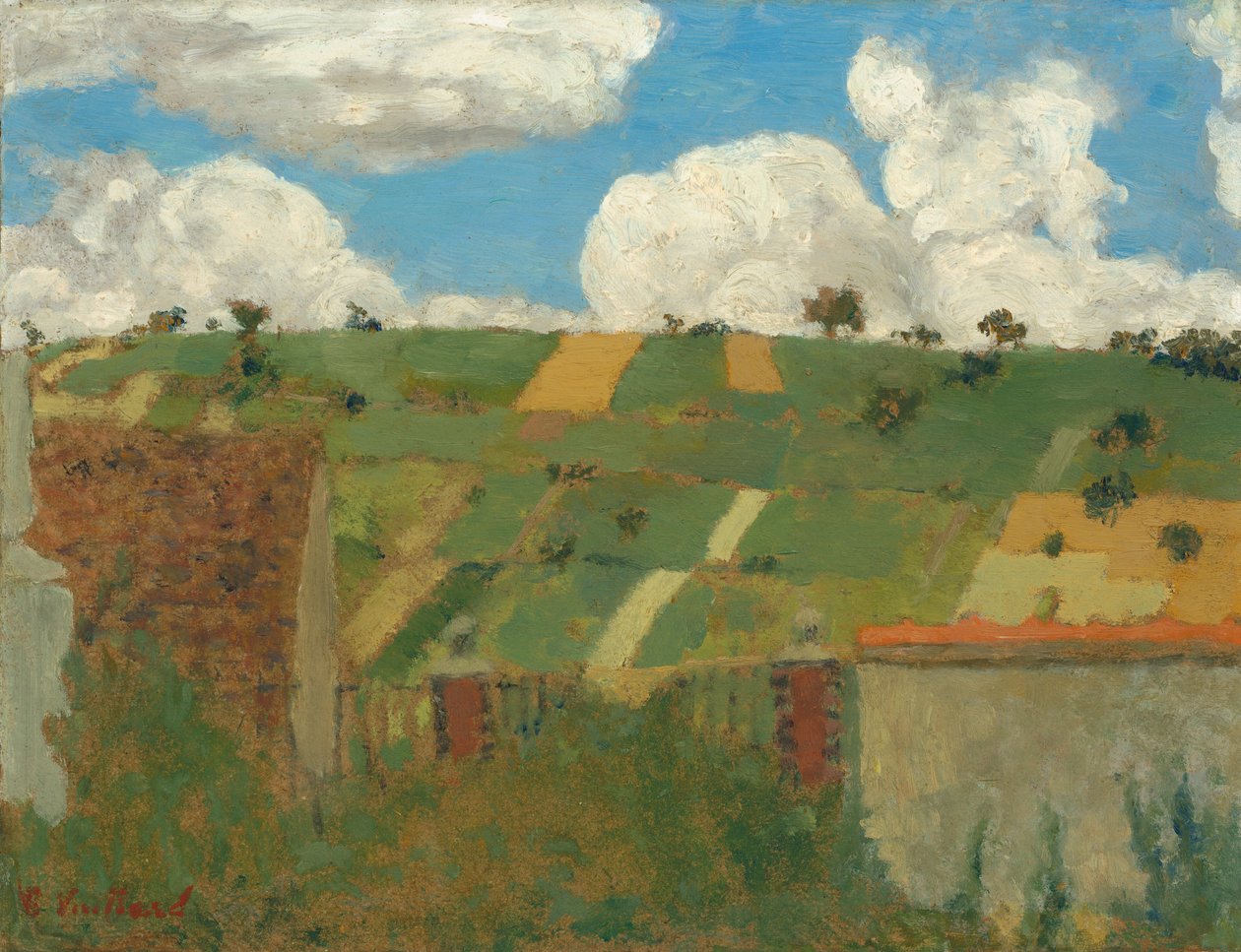 Krajina Ile-de-France od Edouard Vuillard