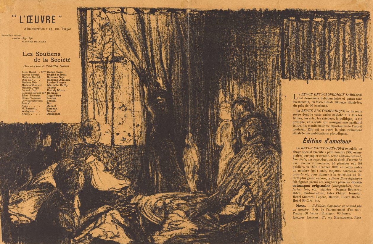 Příznivci společnosti, 1896. od Edouard Vuillard