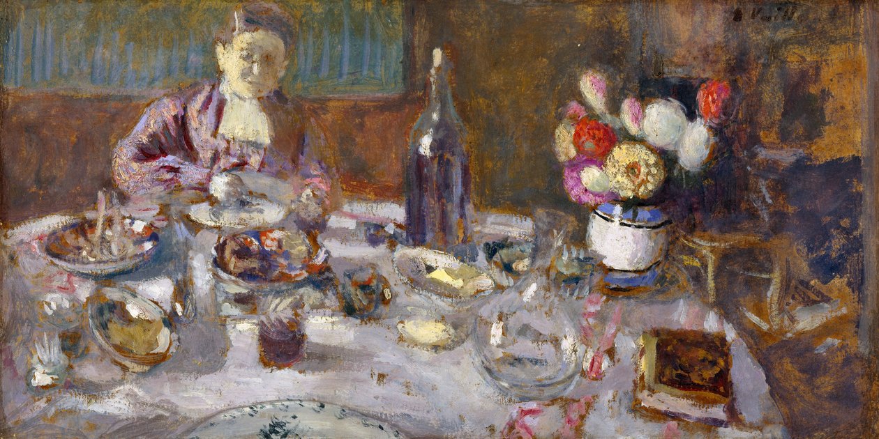Oběd, 1901 (olej na kartonu) od Edouard Vuillard