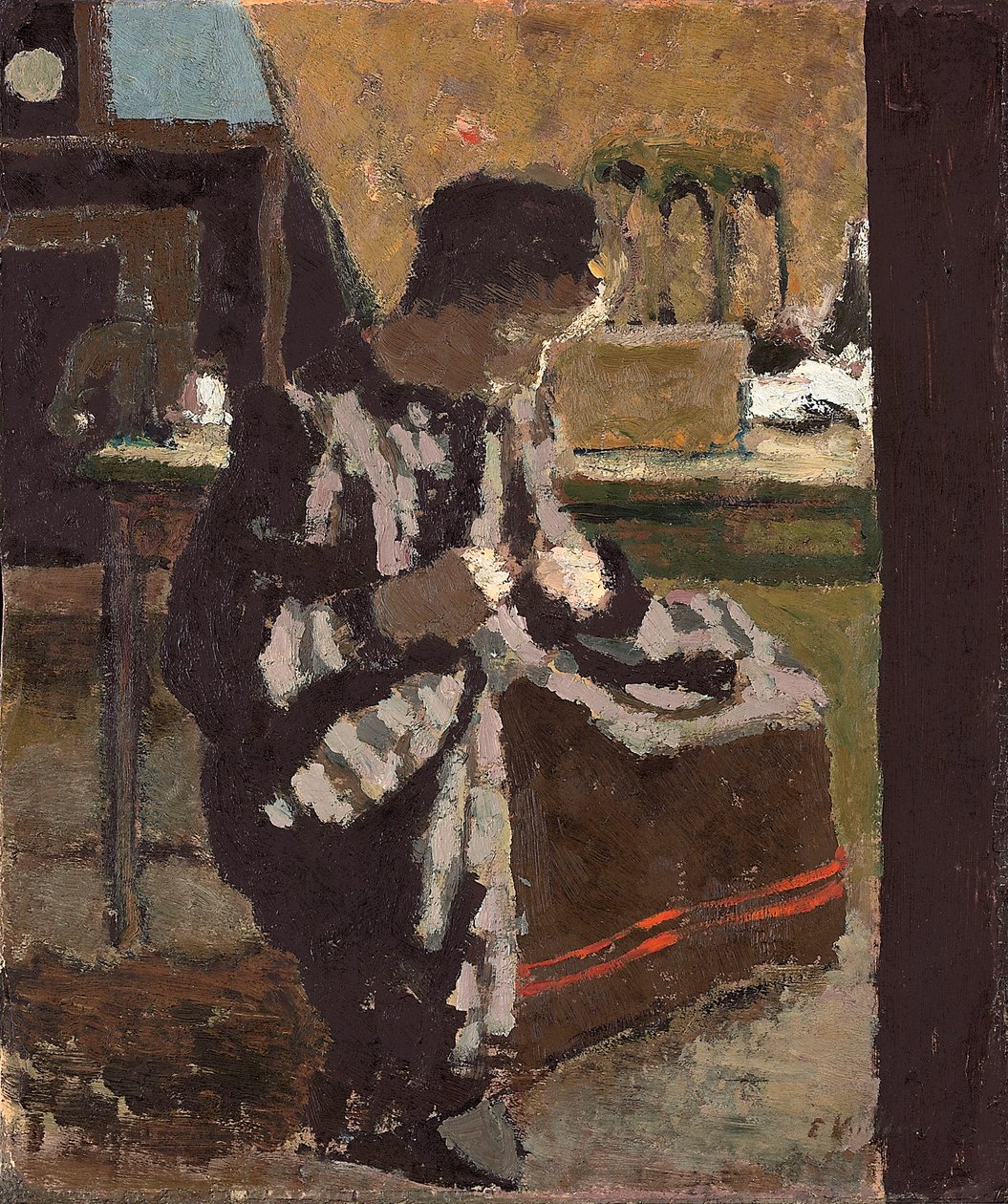 Šití; La couture, kolem roku 1893 od Edouard Vuillard
