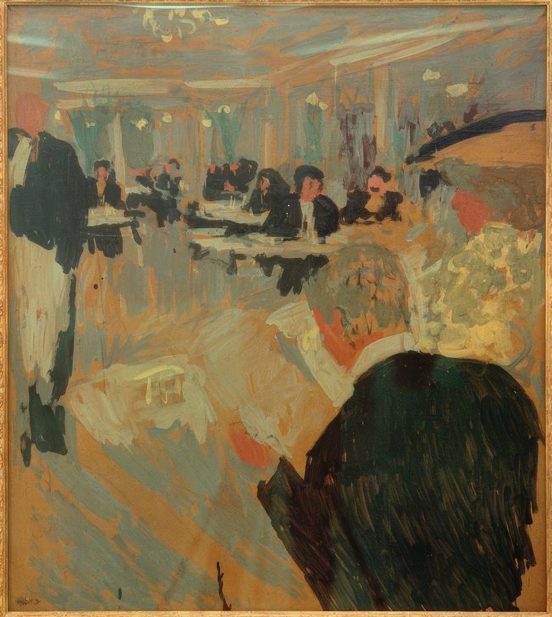Káva Szene od Edouard Vuillard