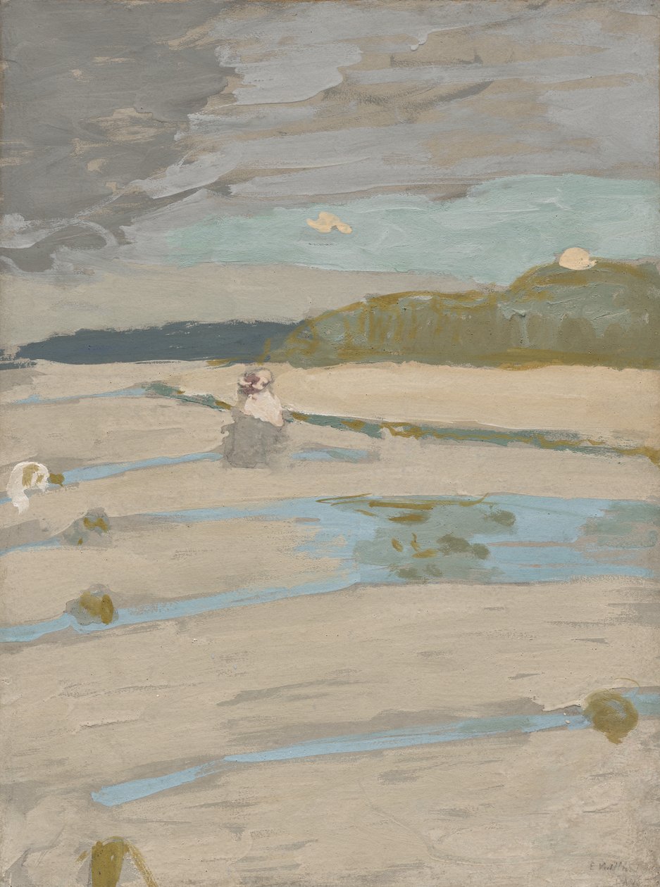 Pláž v Saint-Jacut od Edouard Vuillard