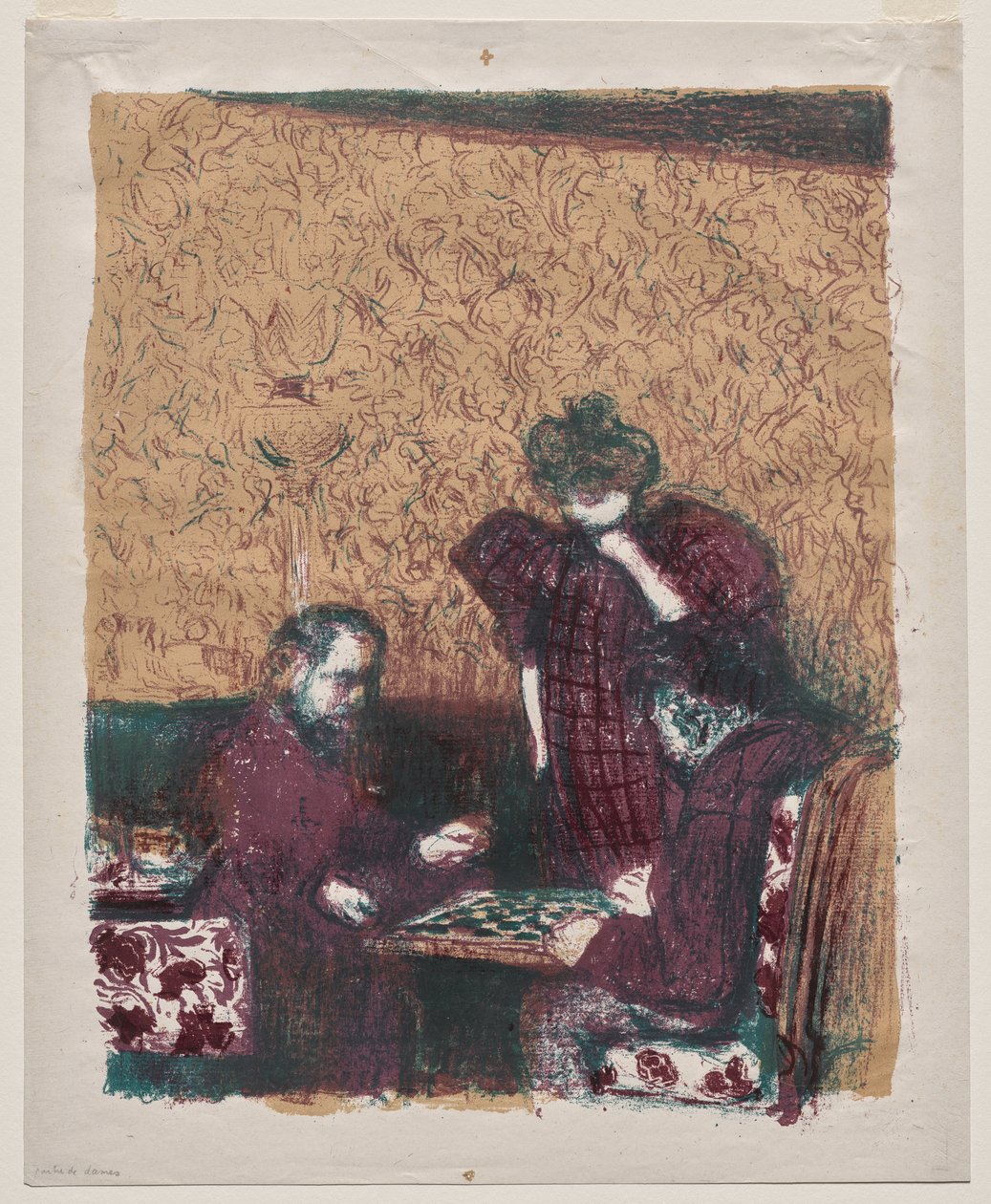 Hra Dáma od Edouard Vuillard