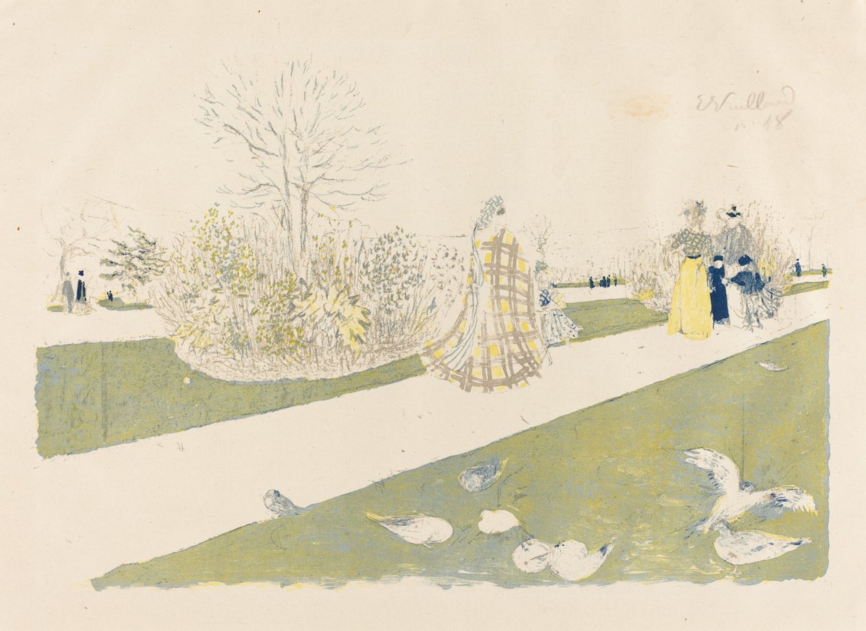 Tuilerijská zahrada od Edouard Vuillard