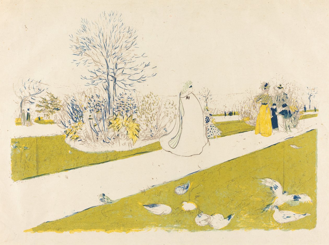 Tuilerijská zahrada od Edouard Vuillard