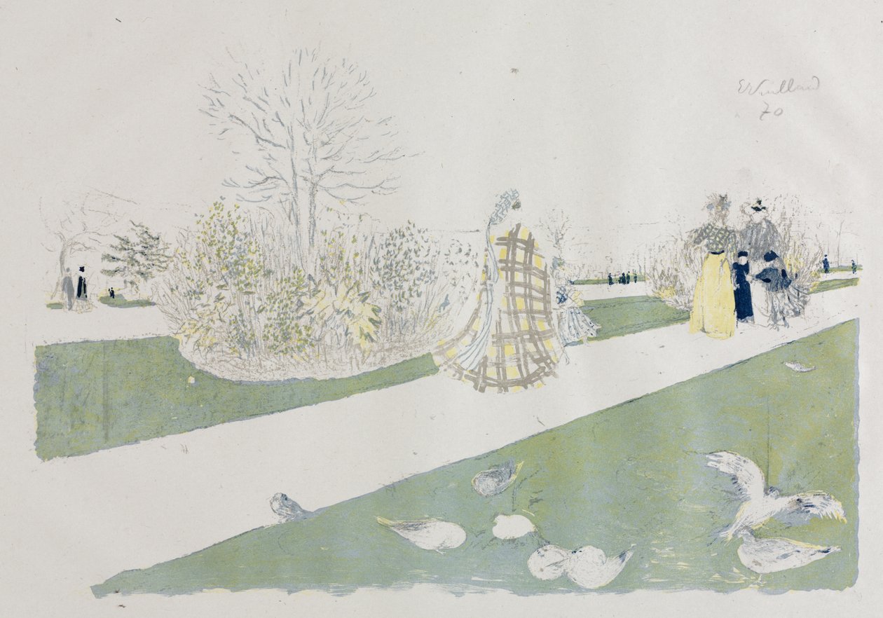 Tuilerijská zahrada od Edouard Vuillard