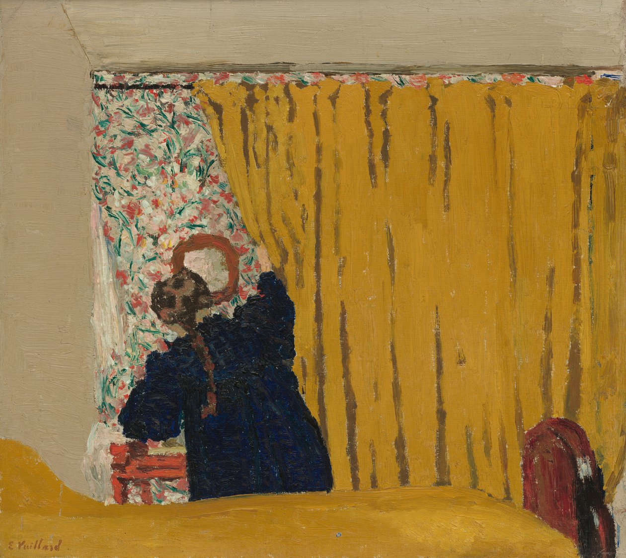 Žlutá opona, c. 1893. od Edouard Vuillard