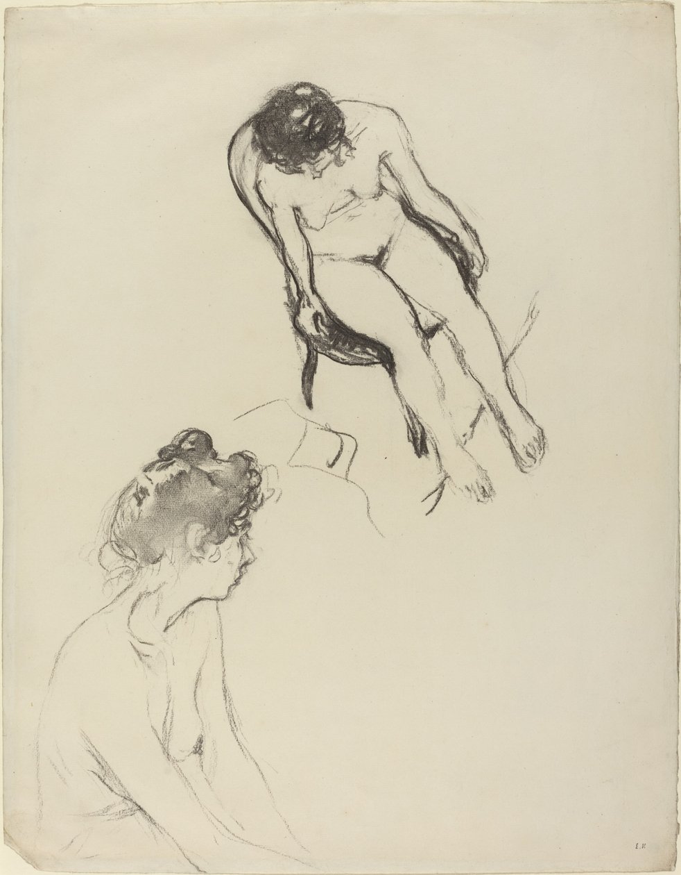 Dvě studie nahých postav, možná 19001905. od Edouard Vuillard