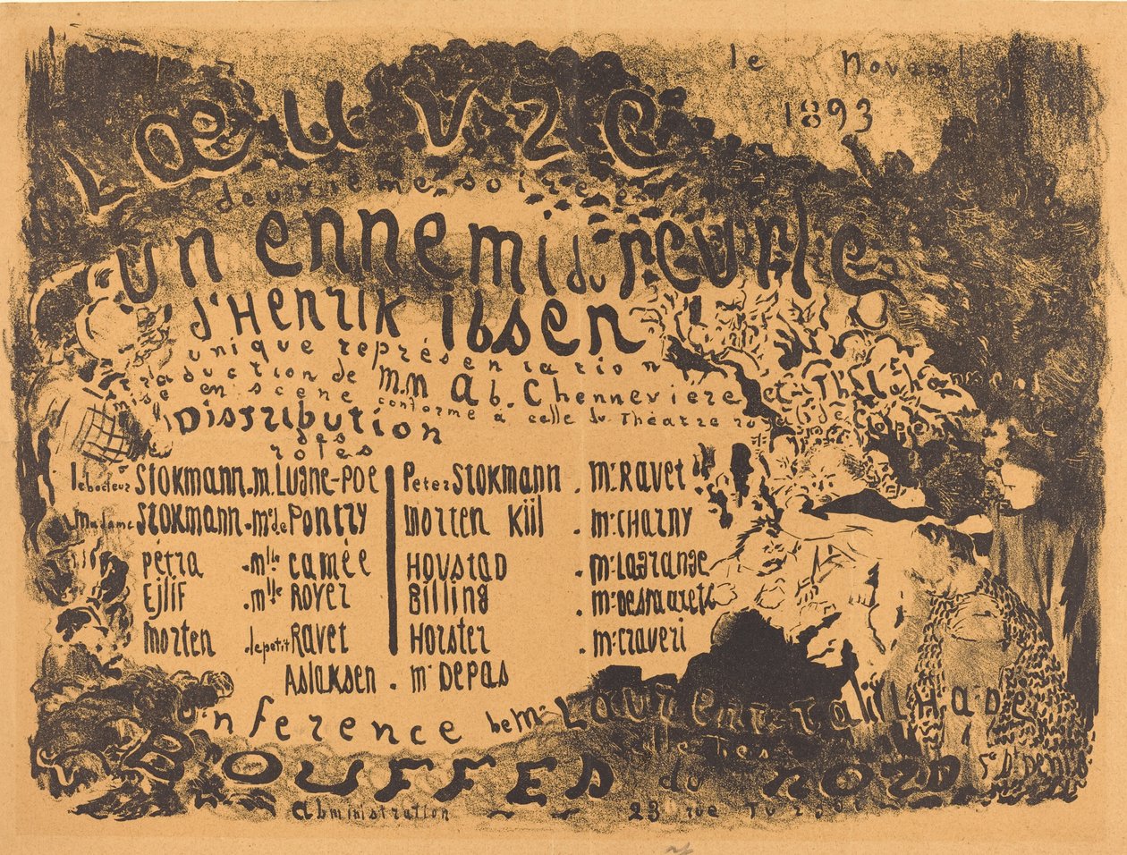 Nepřítel lidu, 1893. od Edouard Vuillard