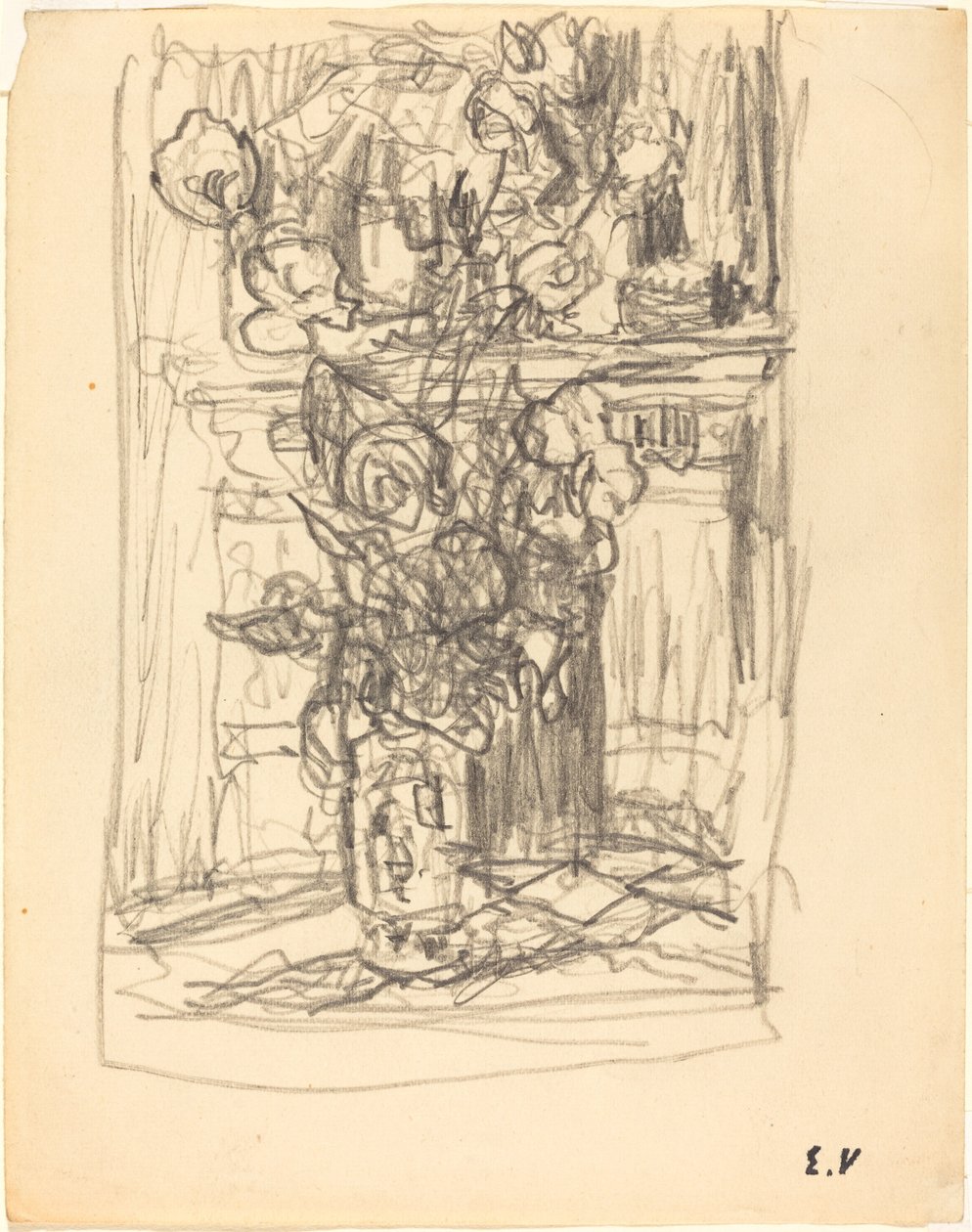 Váza s květinami od Edouard Vuillard