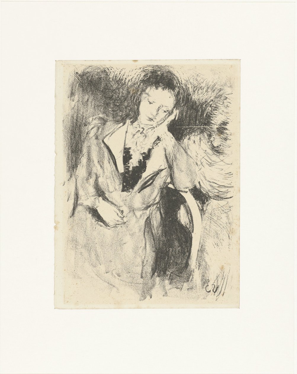 Žena sedí na židli Jeune femme accoudée od Edouard Vuillard