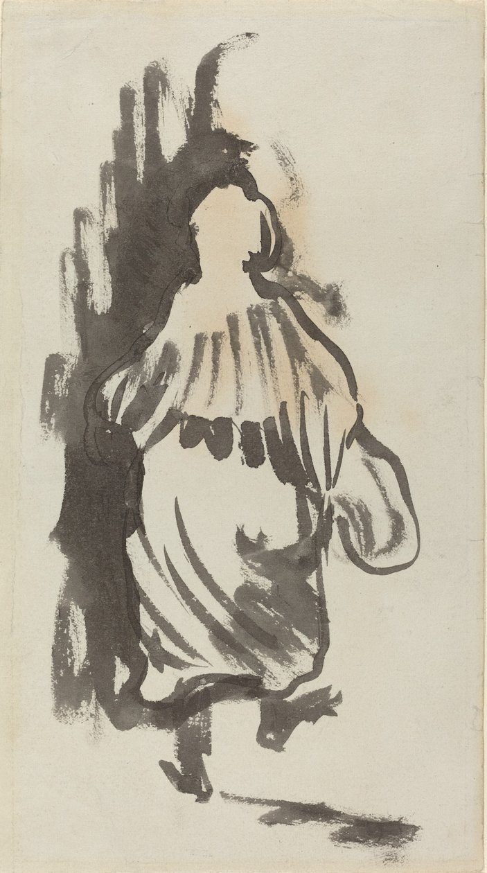 Kráčející postava při pohledu zezadu, c. 1894. od Edouard Vuillard