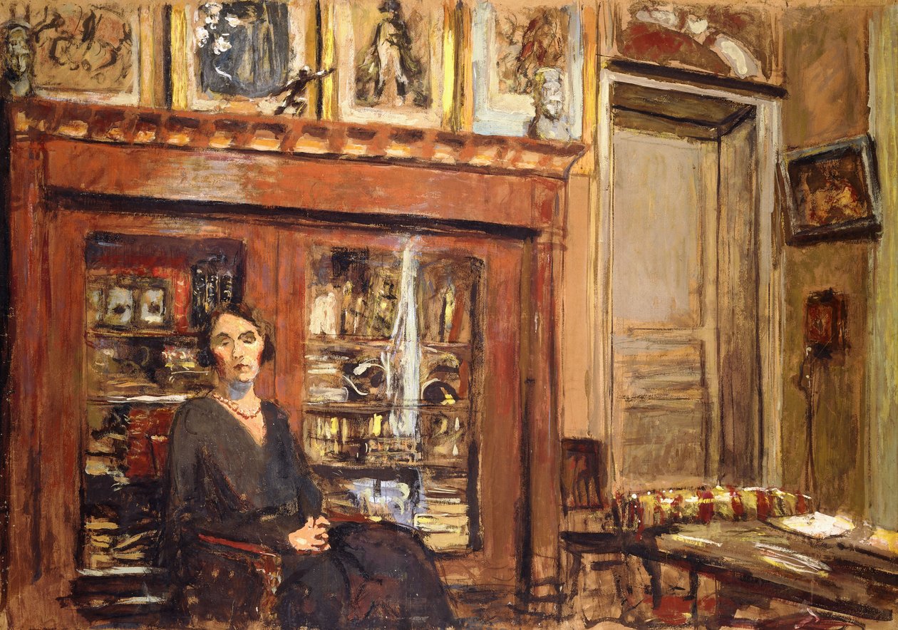Žena v interiéru, kolem roku 1920 od Edouard Vuillard