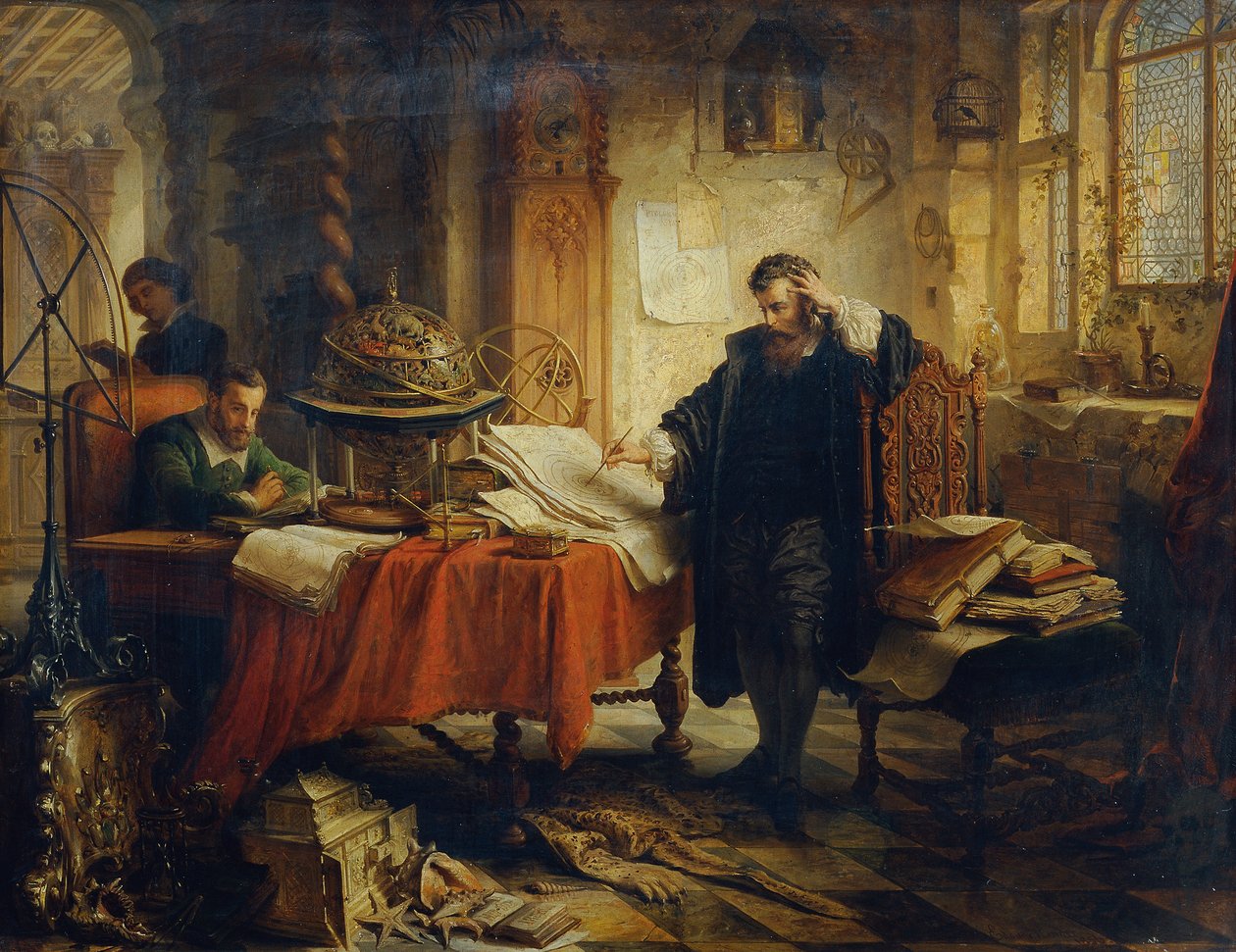 Koperník mapující dráhy nebeských těles od Eduard Ender