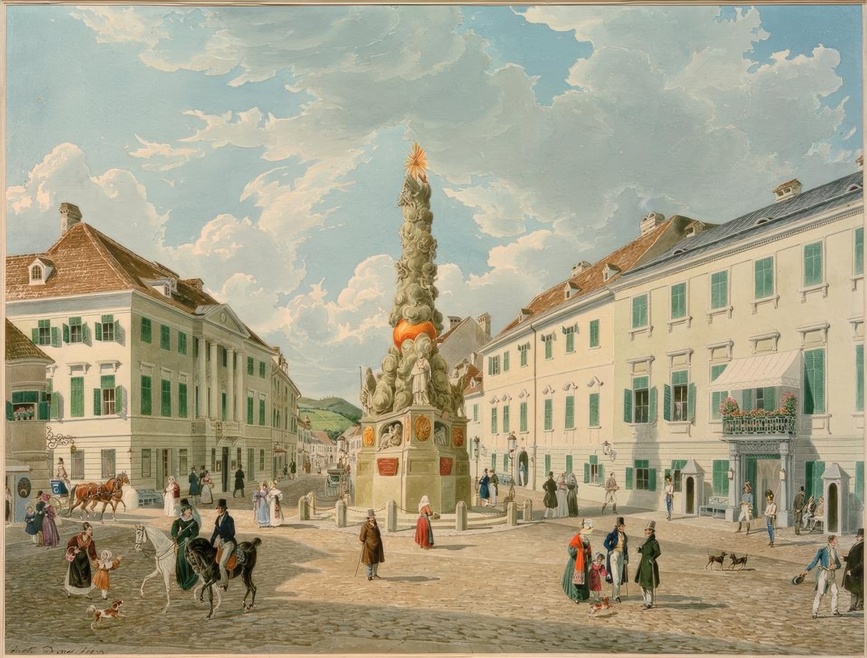 Náměstí Hauptplatz. od Eduard Gurk
