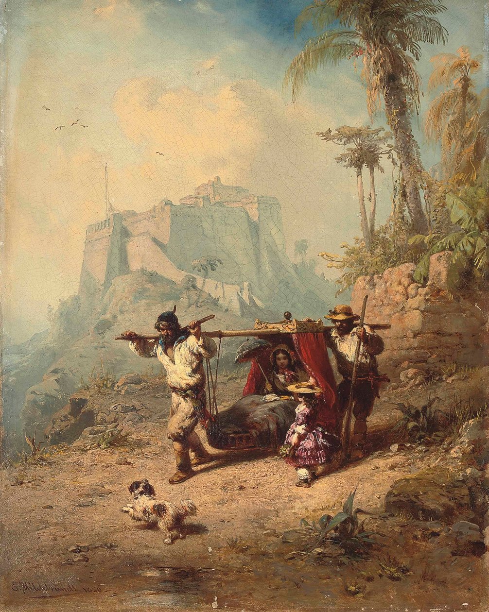Hrad Pico, Madeira od Eduard Hildebrandt