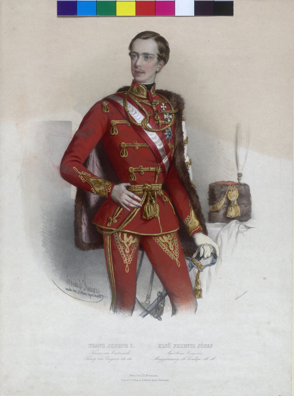 Rakouský císař František Josef I. od Eduard Kaiser