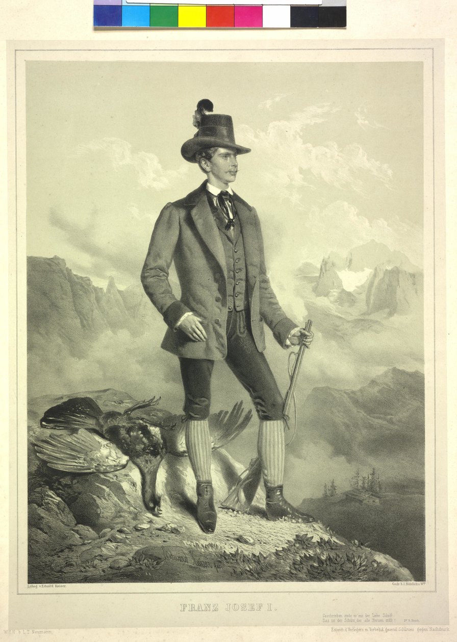 Rakouský císař František Josef I. od Eduard Kaiser