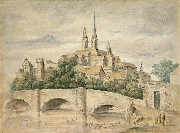 Pohled na Fritzlar od Eduard Stiegel
