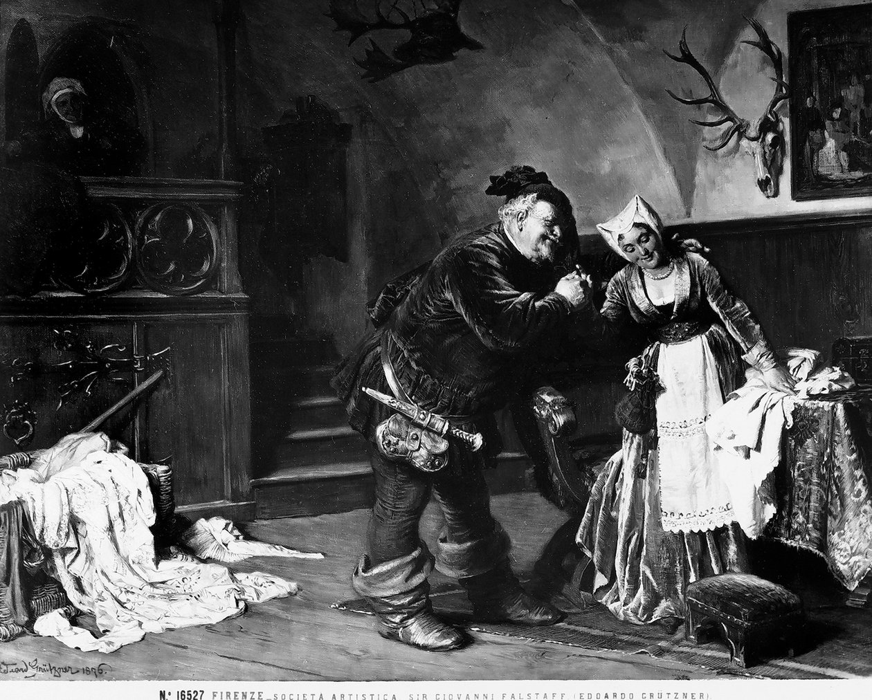 Sir John Falstaff, 1876 od Eduard von Grutzner