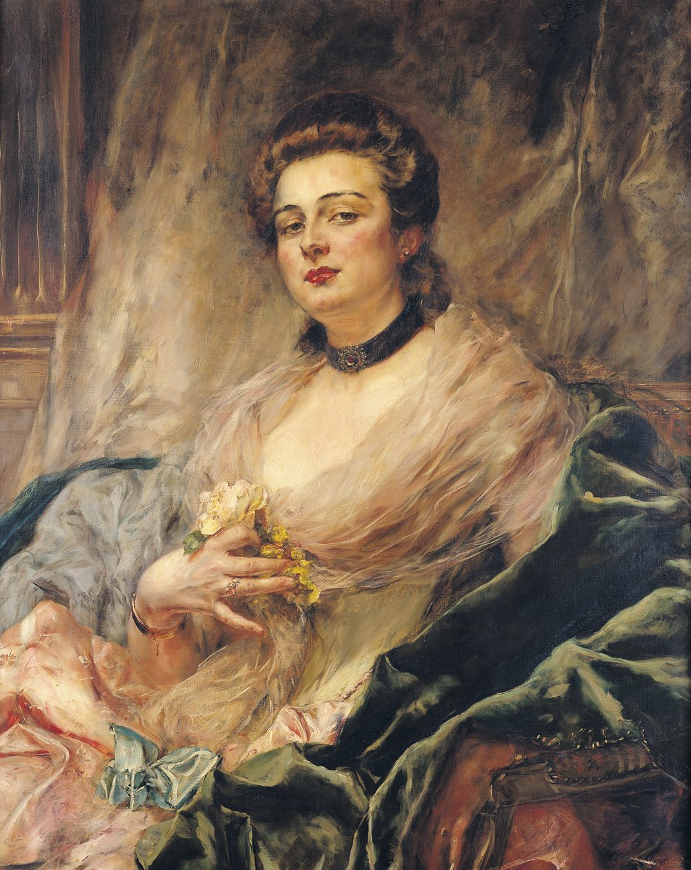 Portrét umělcovy ženy od Eduardo Leon Garrido