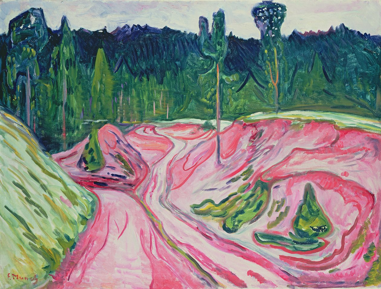 Les v Durynsku, kolem roku 1904 od Edvard Munch