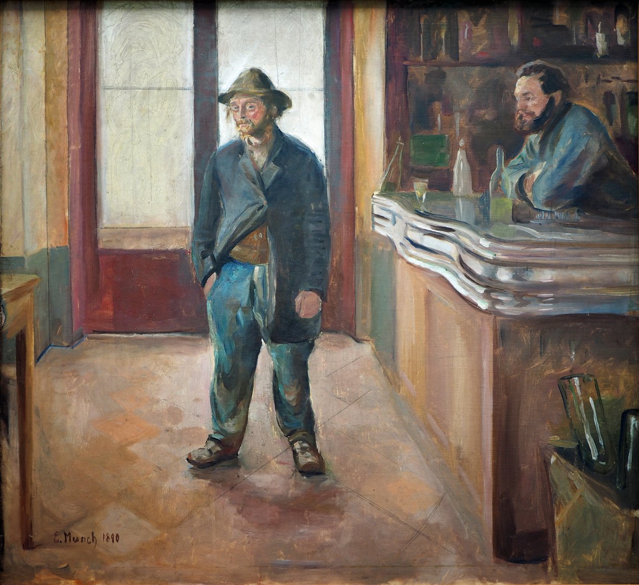 V hospodě od Edvard Munch