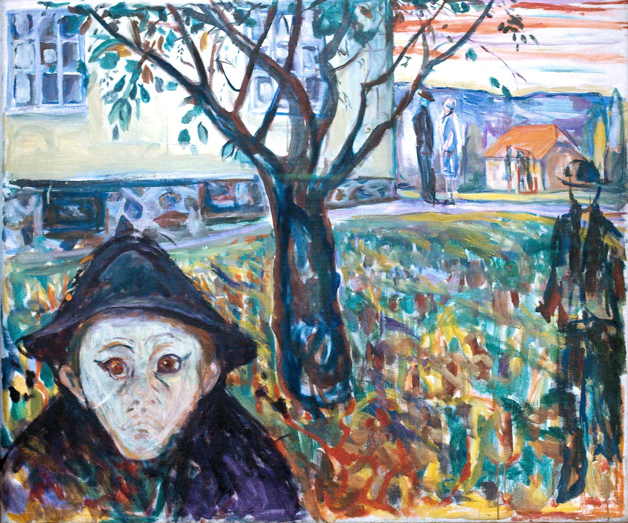 Žárlivost v zahradě od Edvard Munch