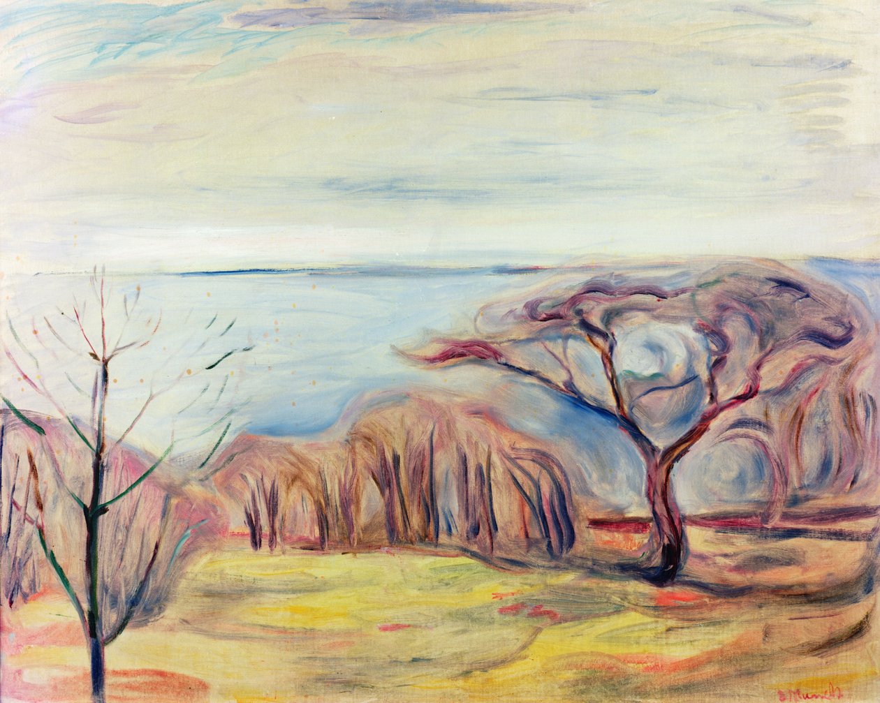 Krajina, 1905 od Edvard Munch