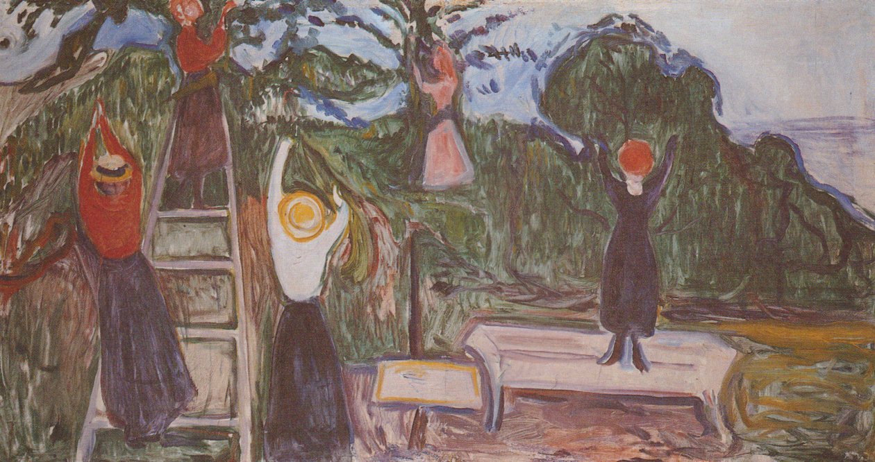Dívky na sklizni od Edvard Munch