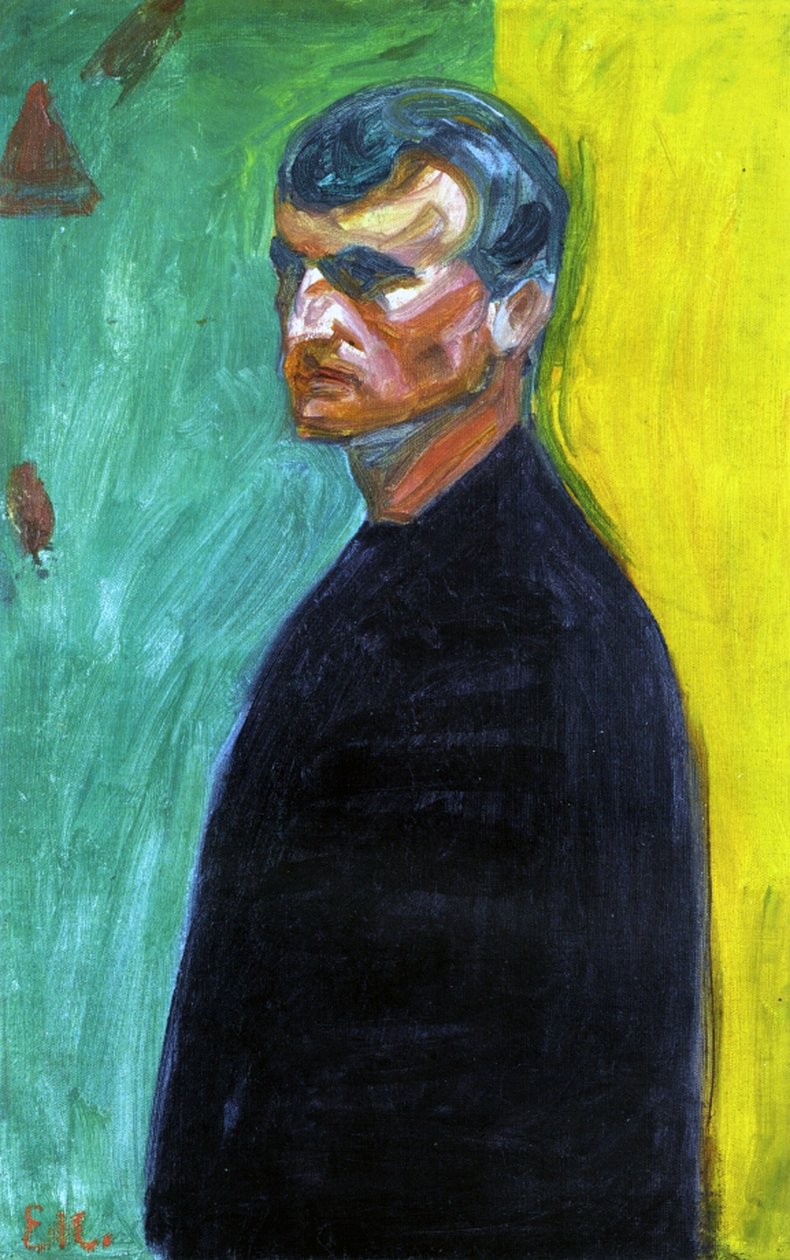 Autoportrét, kolem roku 1904 od Edvard Munch