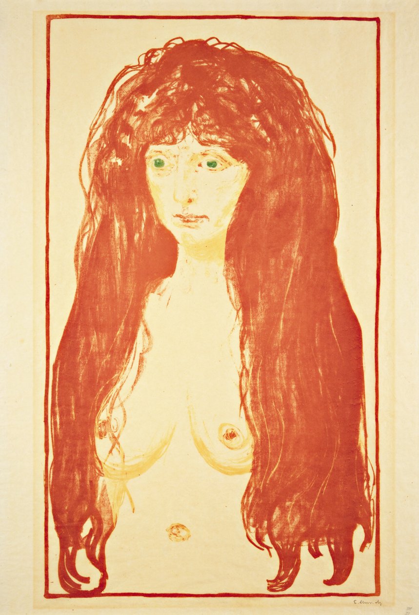 Hřích (akt) 1902 od Edvard Munch