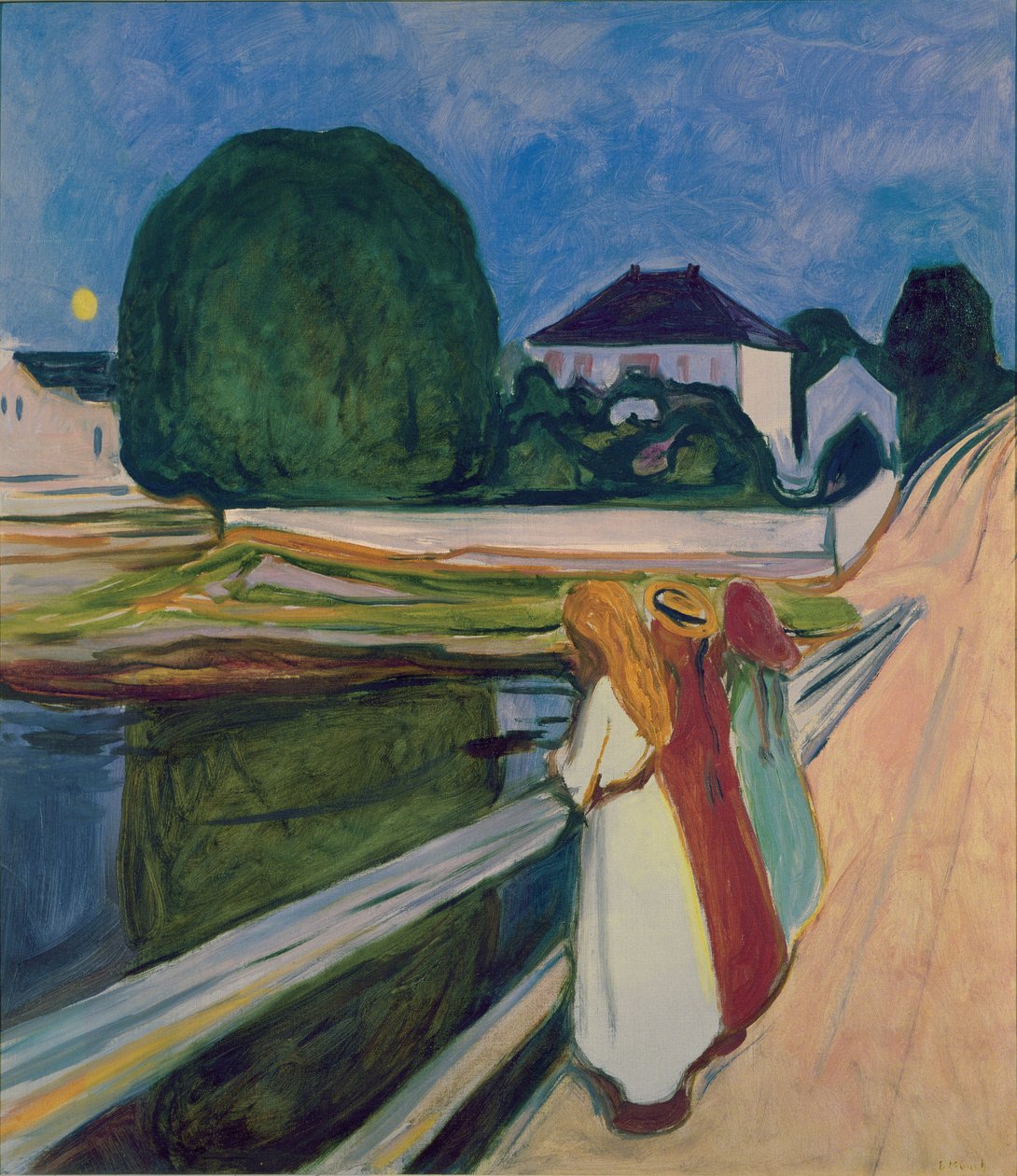 Bílá noc, 1903 od Edvard Munch