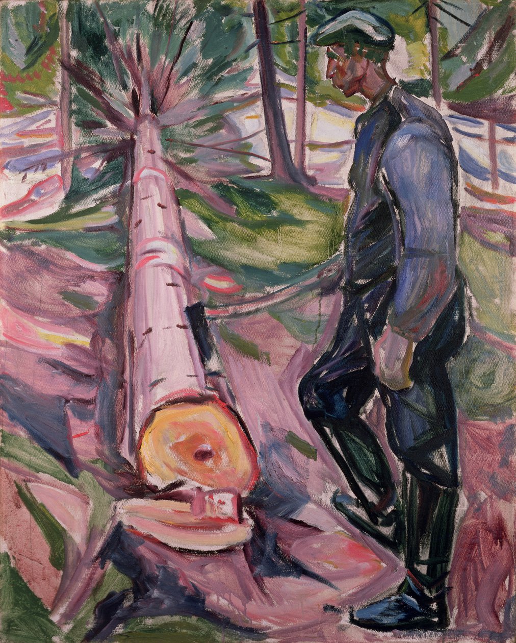 Dřevorubec od Edvard Munch
